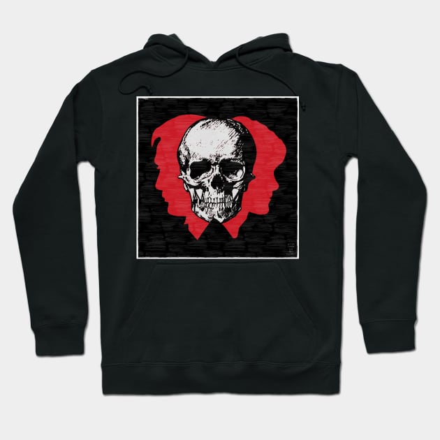 Hannibal Hannigram Murder Husbands Blood Red Profile with Skull Hoodie by OrionLodubyal